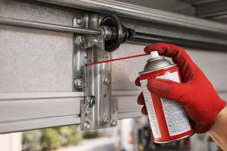 Garage Door parts lubrication