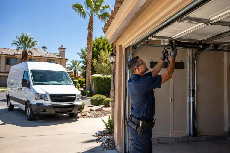 Local Technician is repairing garage door in arrowhead ranch AZ